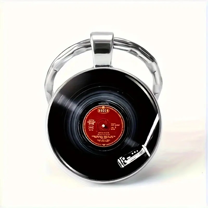 Record Player Retro Keychain