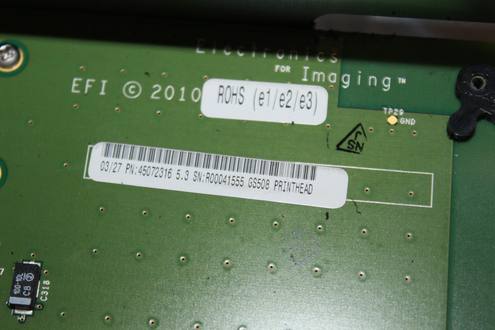 45072316 ~ EFI Vutek Print Head Board ~ GS2000 ~ Wide Format Printer