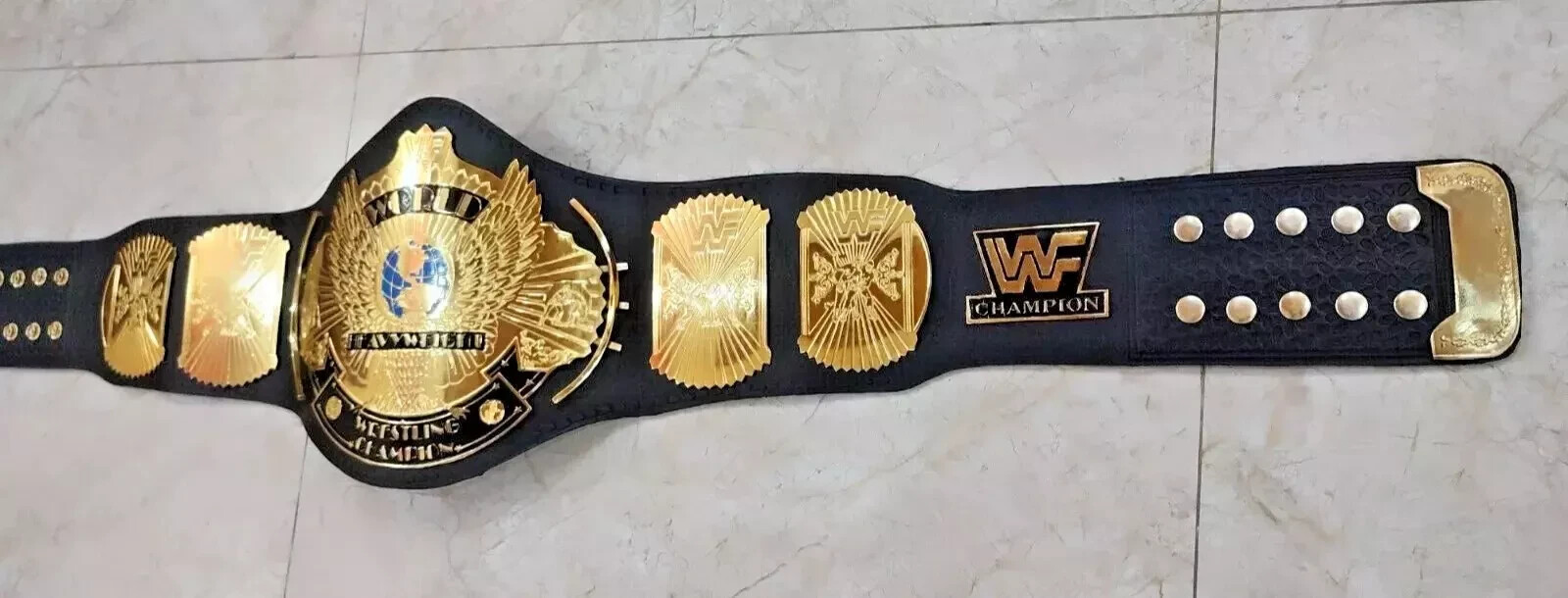 Winged Eagle Championship Wrestling Replica Title Belt Brass 2mm Adult size