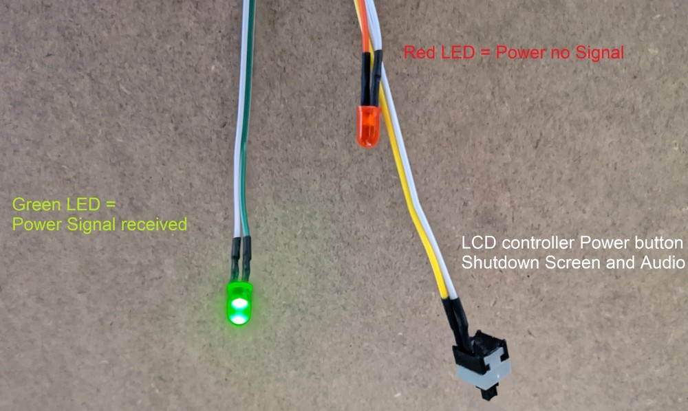 Arcade1up LCD controller stock volume control adapter with LEDs