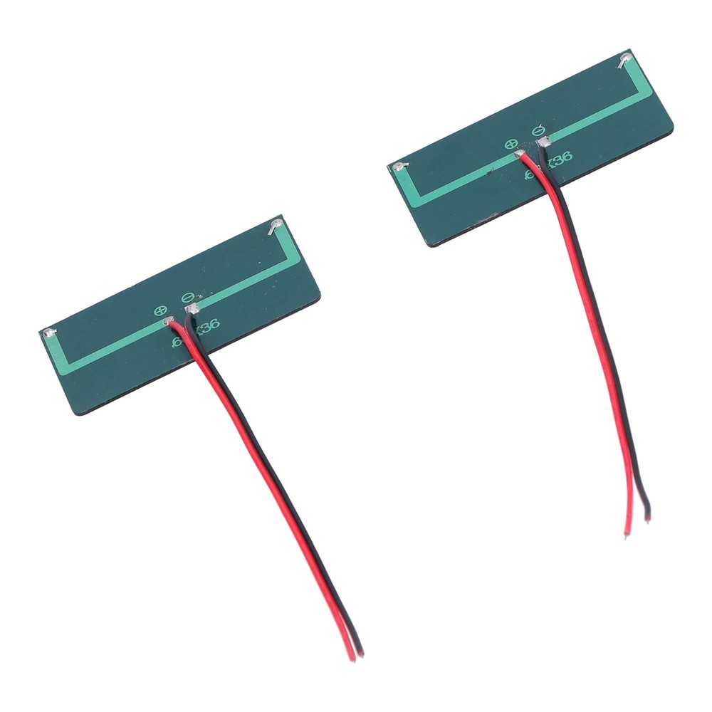 2Pcs Solar Panel Module Polysilicon Micro Mini Glue Power Solar Cells New