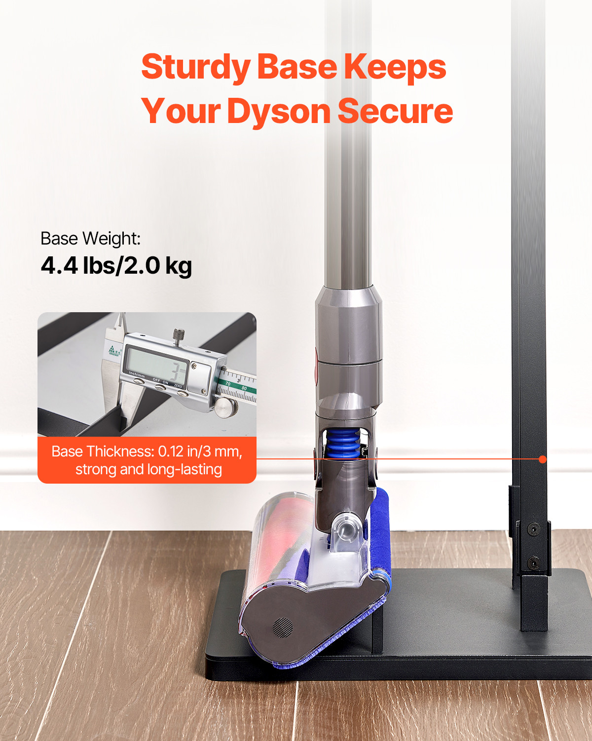 VEVOR Vacuum Stand for Dyson Multi-Models Stable Storage Bracket Holder with 4
