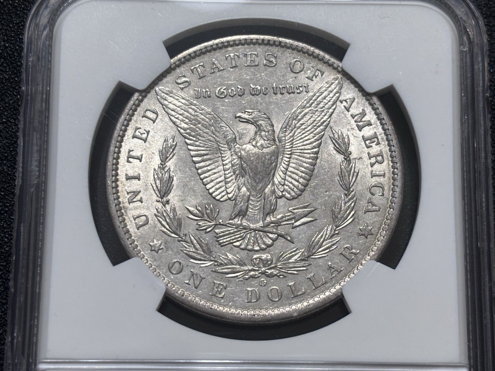 1886 O $1 MORGAN SILVER DOLLAR AU53 NGC Cert#6582900-004 CAC APPROVED!