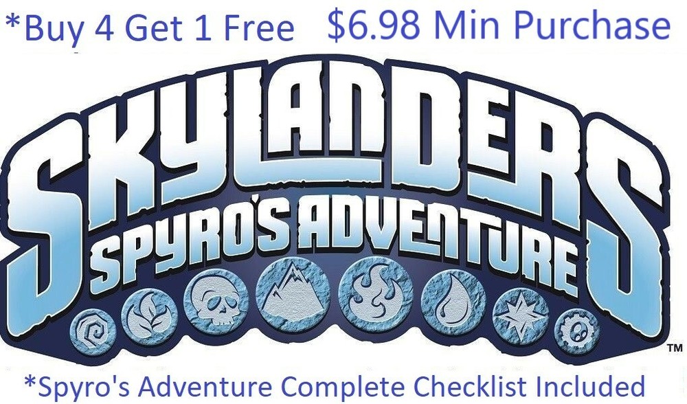 *Buy 4=1Free Skylanders Spyros Adventure Complete UR Set w ✓List *$6.98Minimum👾