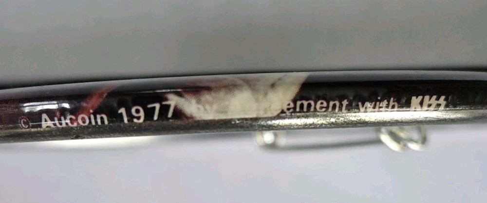 Vintage 1977 KISS Ace Frehley 3" Hotline Button Pin Aucoin Official