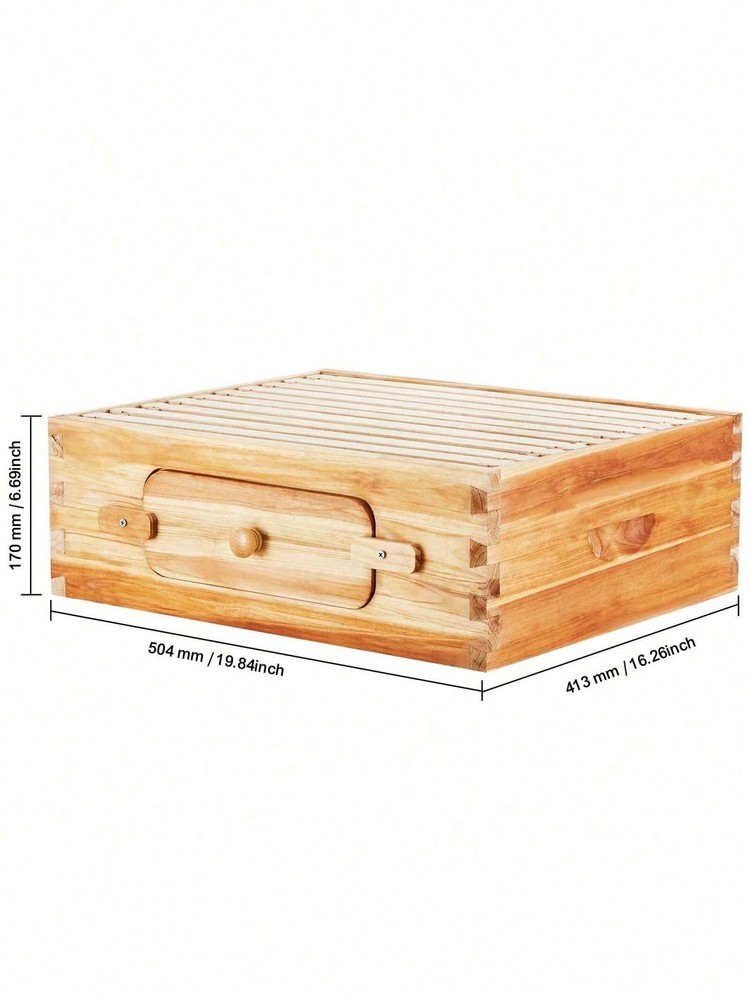 100% Beeswax Coated Natural Cedar Wood, Langstroth Beehive Kit With 10 Frames
