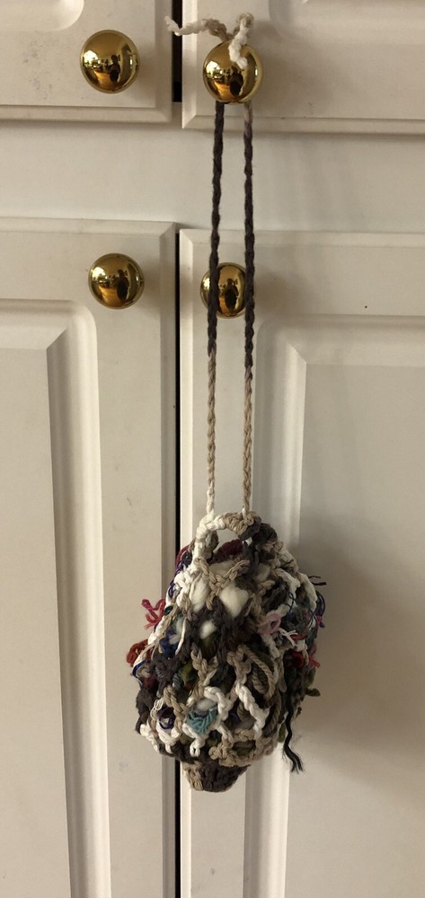 Unique Gift Hanging Bird Nesting Materials Bag Crochet