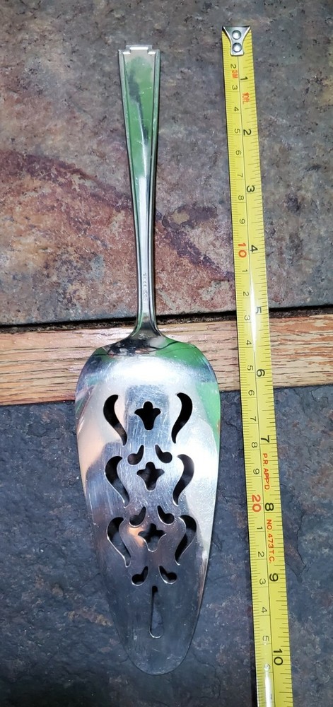 NSC ART DECO PATTERN SEVENTEEN SILVERPLATED PIE🥧 PASTRY & CAKE 🍰 SERVER