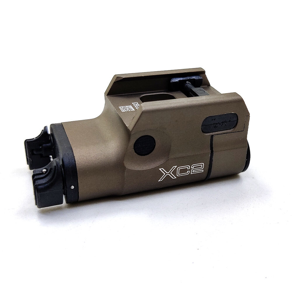 Flashlight XC2 Ultra-Compact LED with Red Dot Laser Weaponlight for Pistol Glock