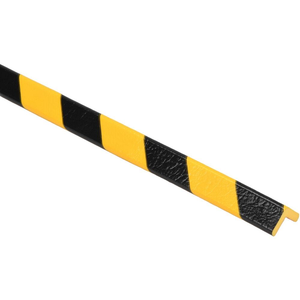 PRO-SAFE Low Profile Polyurethane Corner Bumper Guard: Yellow/Black, 39" Long