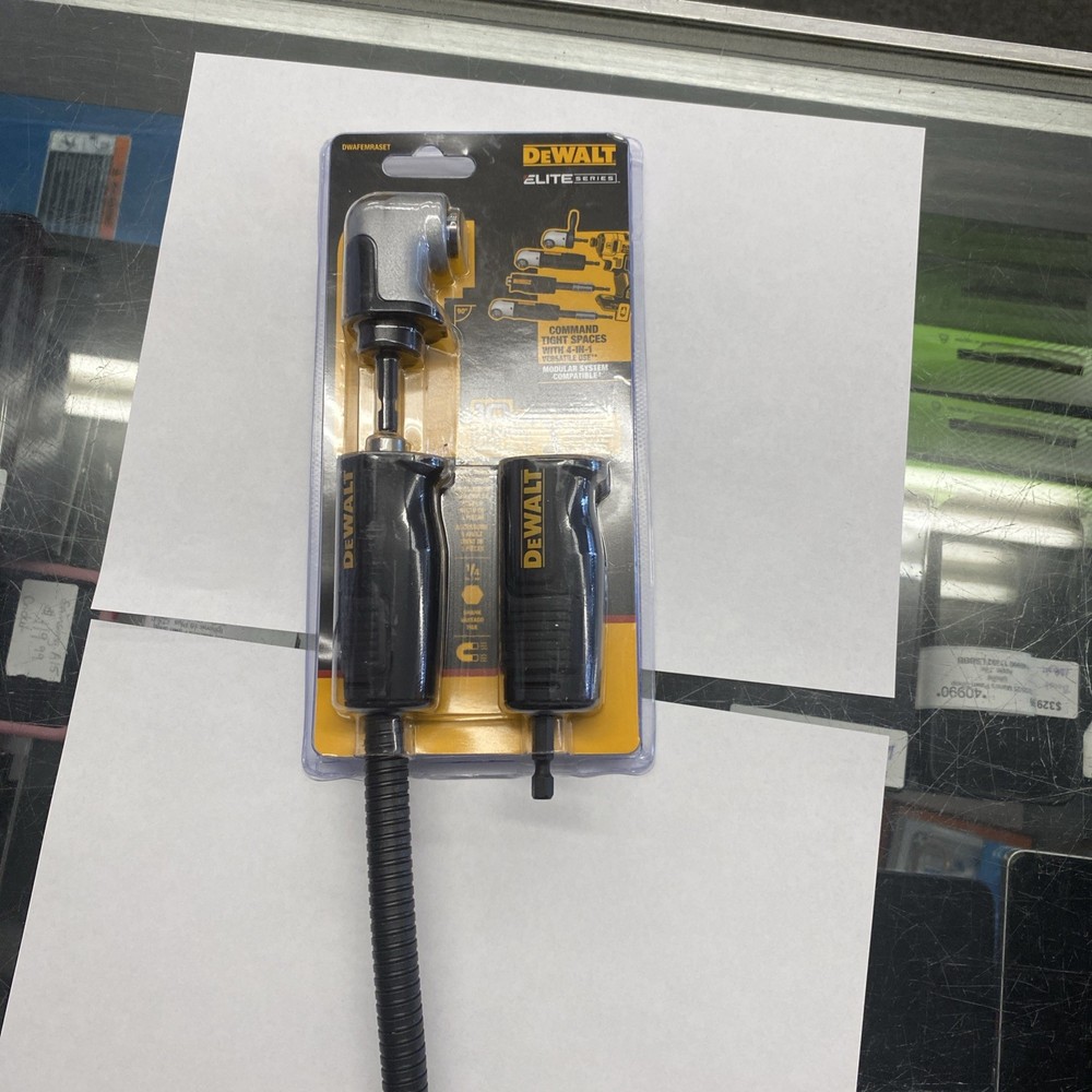 DEWALT DWAFEMRASET Elite Series 3 Piece Right Angle Impact Driver Attachment Set