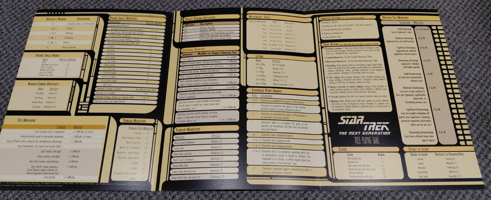 Narrator's Toolkit with Screen - Star Trek Next Generation Roleplaying Game