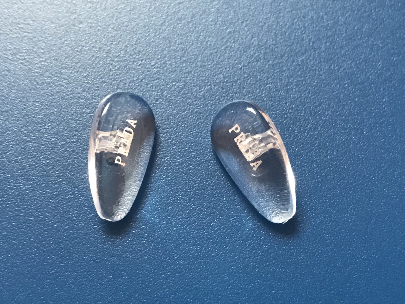 Replacement Screw-in Nose Pads for PRADA Eyeglasses/Sunglasses W/ Screws Silver