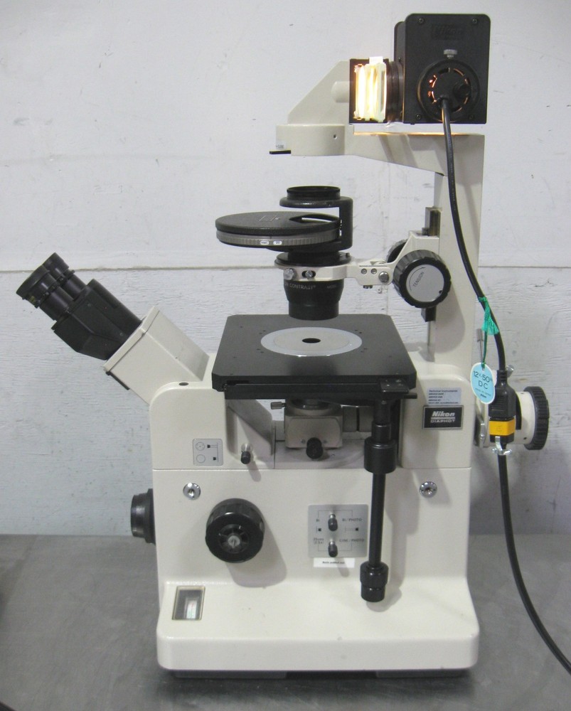 C200645 Nikon Diaphot Inverted Microscope, Hoffman Modulation Contrast, Epi-Ill