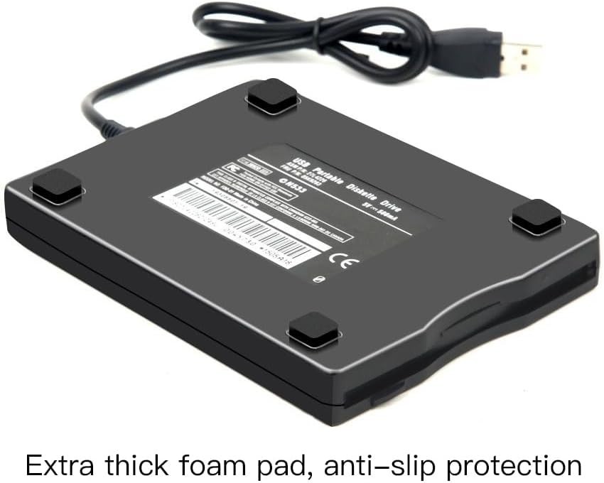 USB 3.5 Inch Floppy Disk Drive Reader External Portable for Windows Mac