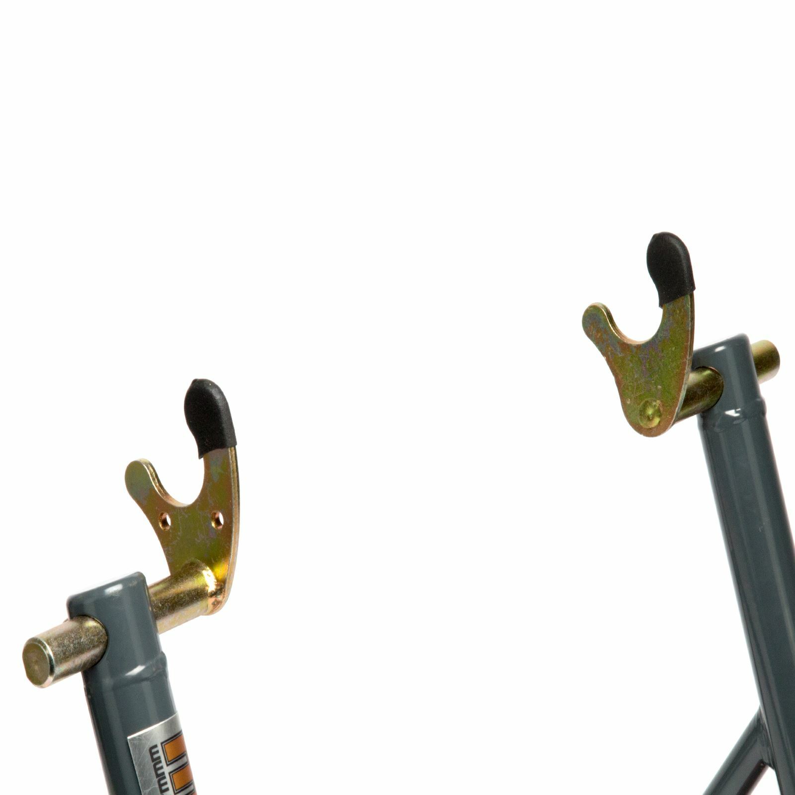 MPW Race Dept for Motorcycle Rear Paddock Stand with V-Adapters in Grey/Orange