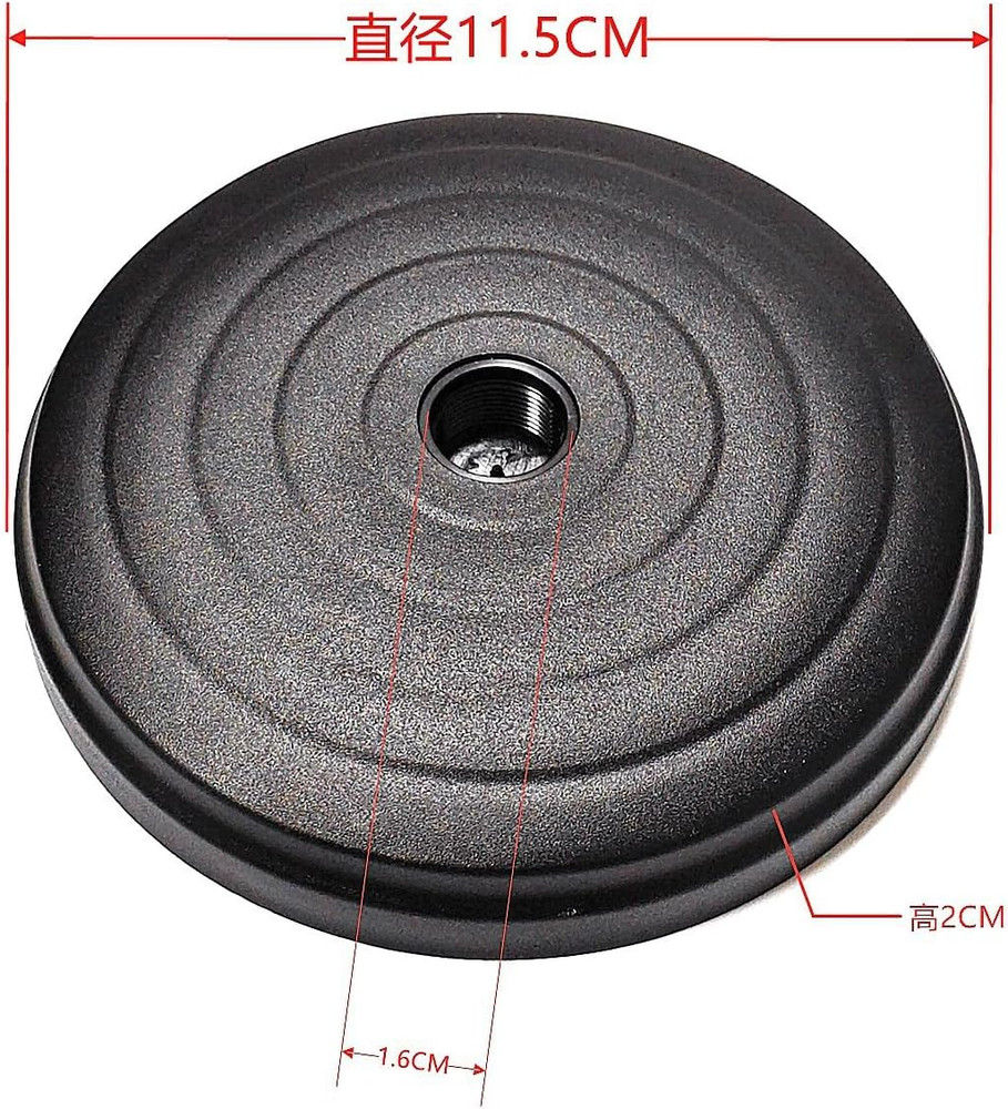 Thtrht Desktop Microphone Stand Replacement Weighted Metal Adjustable Table Mic