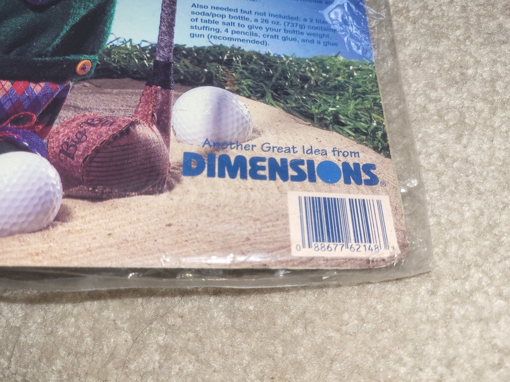 Dimensions Bottle Bubbies Golfer Bear Craft Project