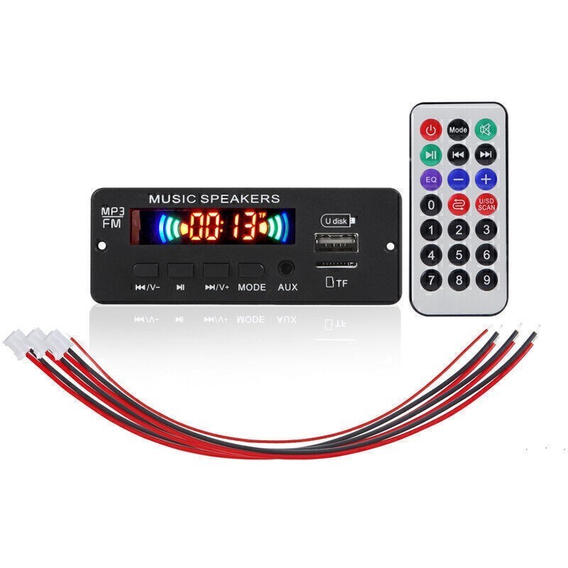 Bluetooth 5.0 MP3 Decoder Board Wireless USB TF FM Car Stereo Hands-Free Call