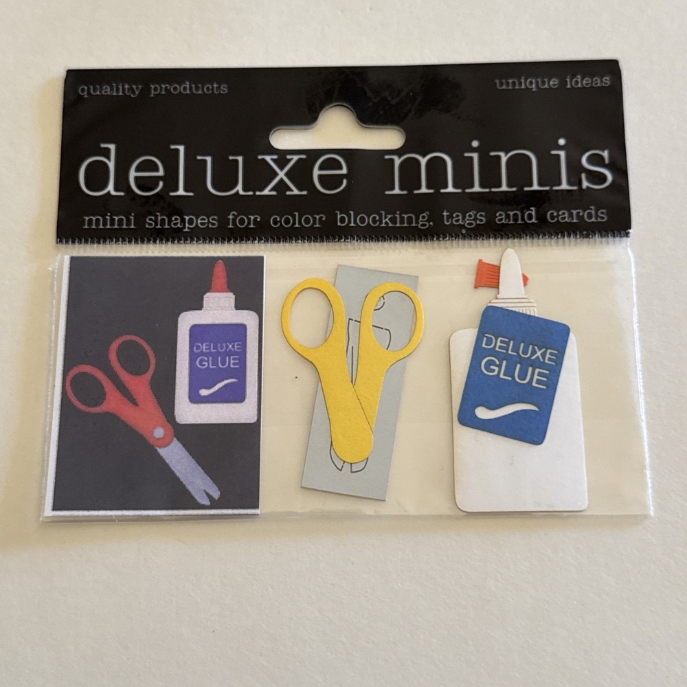 Deluxe Cuts Laser Cuts MINI GLUE & SCISSORS NIP