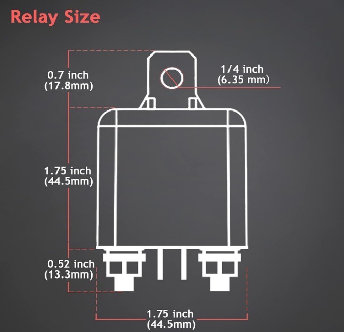 2 Pack 12V 200 Amp Continuous Duty Relay Switch Car Starter Heavy Tool