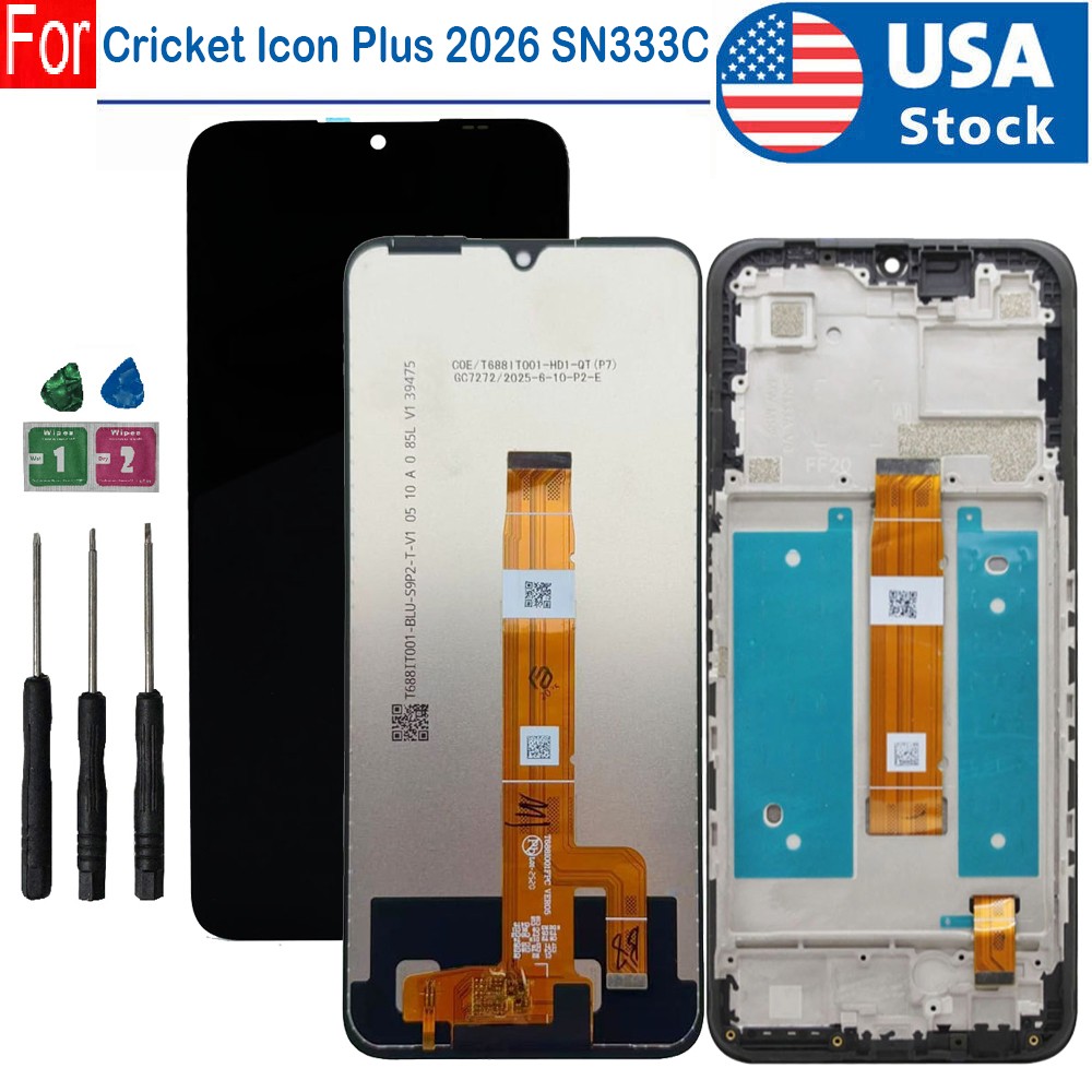 Replacement For Cricket Icon Plus 2026 SN333C LCD Display Touch Screen Digitizer