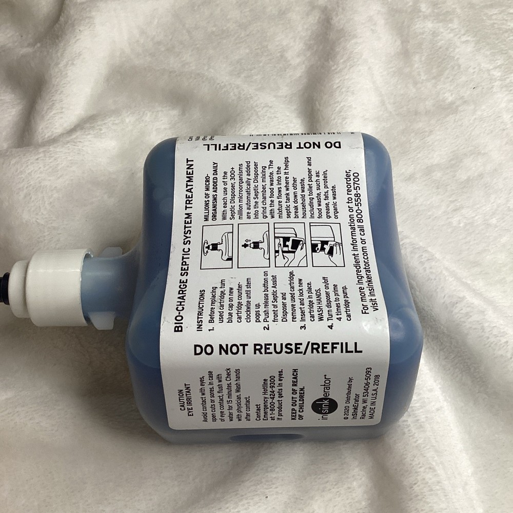 In-Sink-Erator Bio-Cg Refill Bio Charge Blue Replacement Evolution Septic Assist