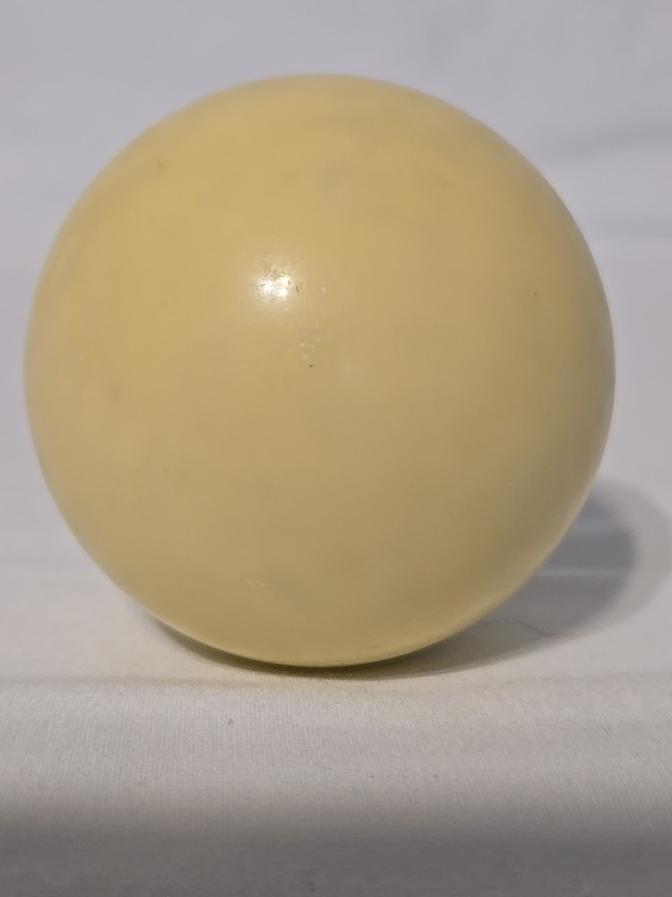 Vintage Single 2 ¼" White Pool Que Ball For Replacement Or DIY
