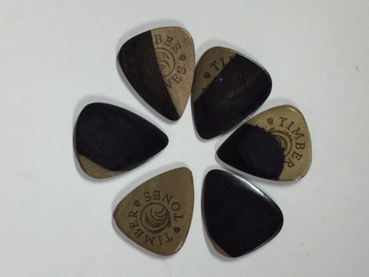 Timber Tones Grip Malay Ebony - Single Pick