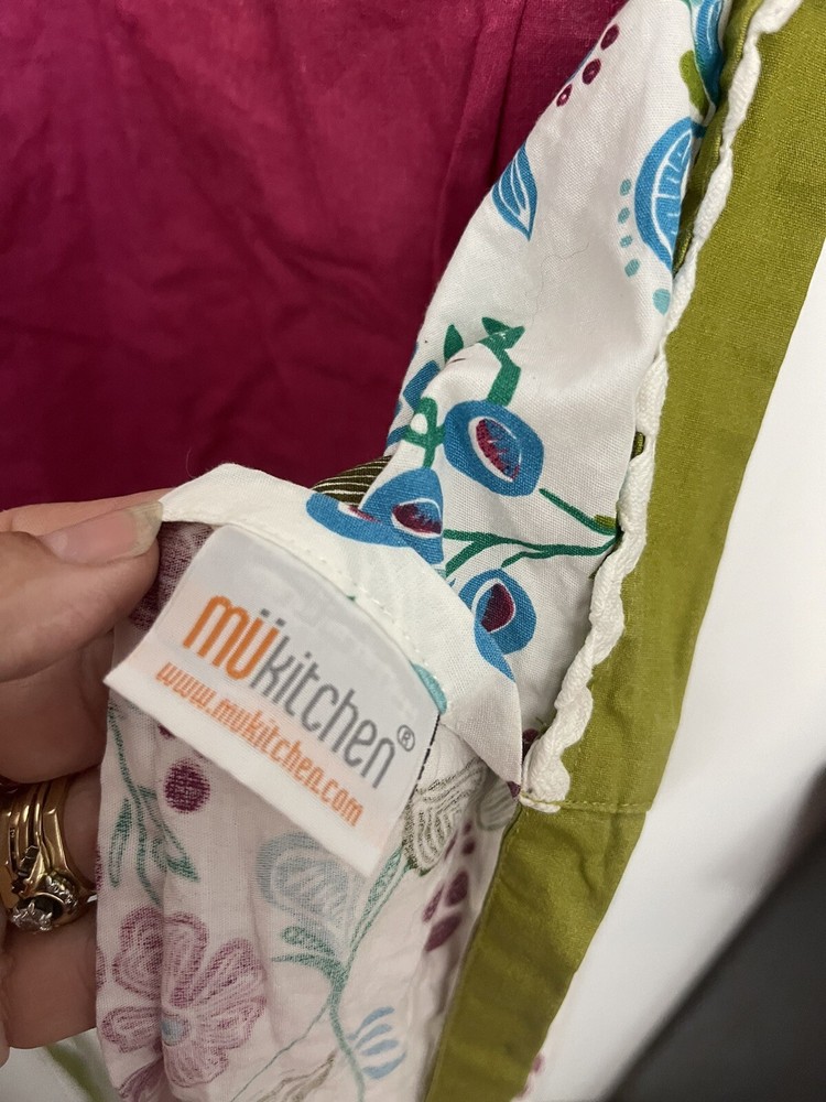 Mukitchen Cotton Floral Apron EUC