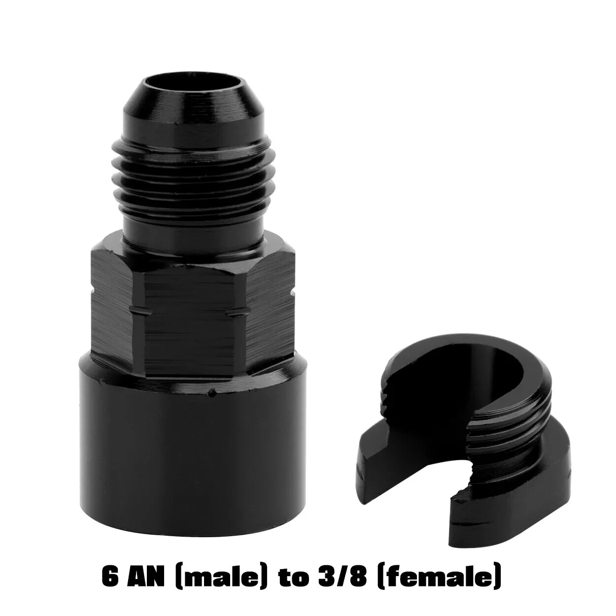 6AN to 3/8" 5/16'' Quick Disconnect EFI Fuel Rail Fitting Adapter Swap 1Pc 2Pcs
