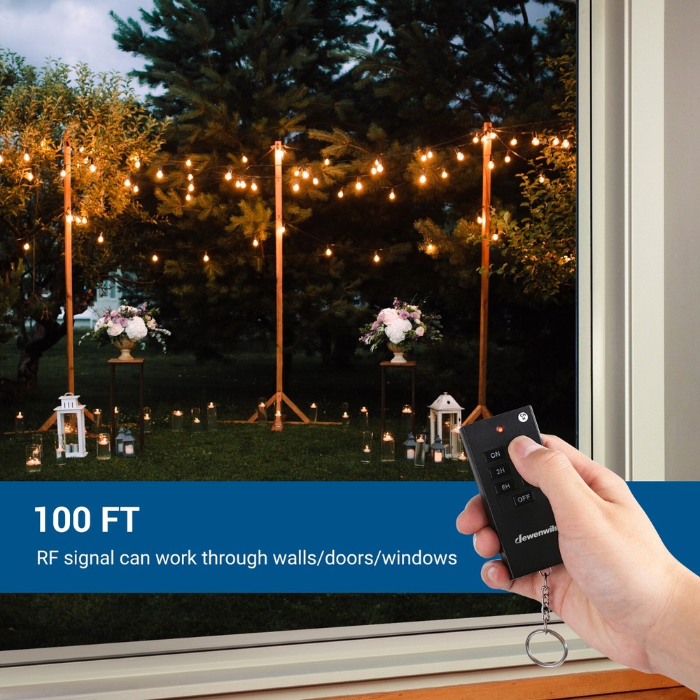 Outdoor Light Sensor Timer, Waterproof Plug in Dusk to Dawn Outlet Timer Switch