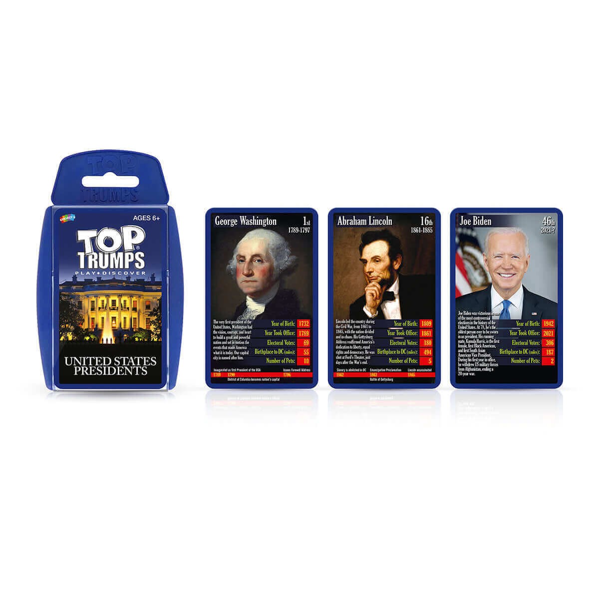Top Trumps United States Presidents Card Game USA History New Sealed