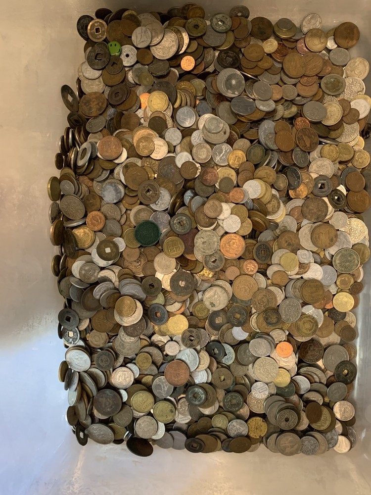 Bulk Mixed Foreign World Coins Lot 2 Lb Pound