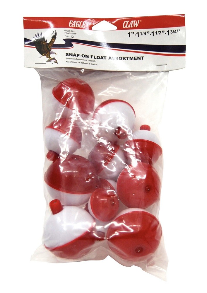Full Dealer Case Eagle Claw Snap On Float Assortment 12 Packs 12 Pieces Per Pack