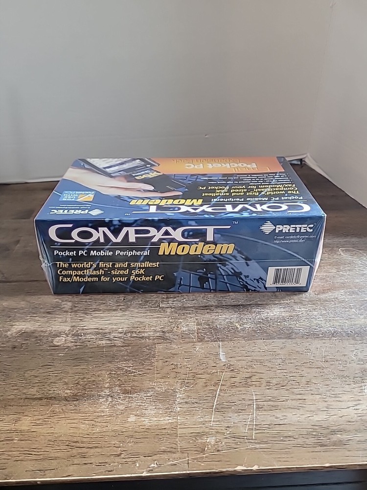 NOS Pretec Compact Modem Pocket Pc Peripheral Email Pocket Pc Expansion Pack...