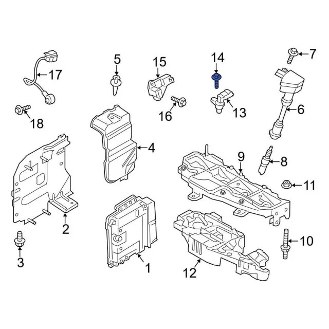 Genuine Ford Engine Camshaft Position Sensor Bolt W702251S437