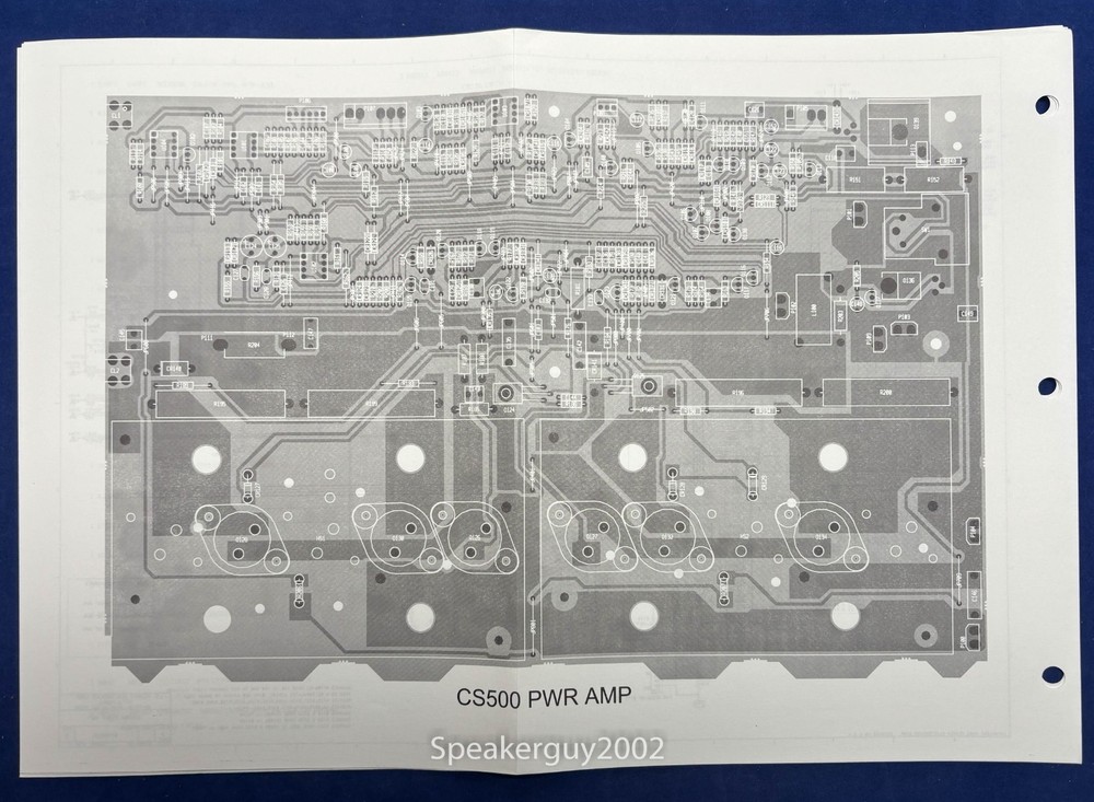 Original Peavey CS-500 Foldout Schematic