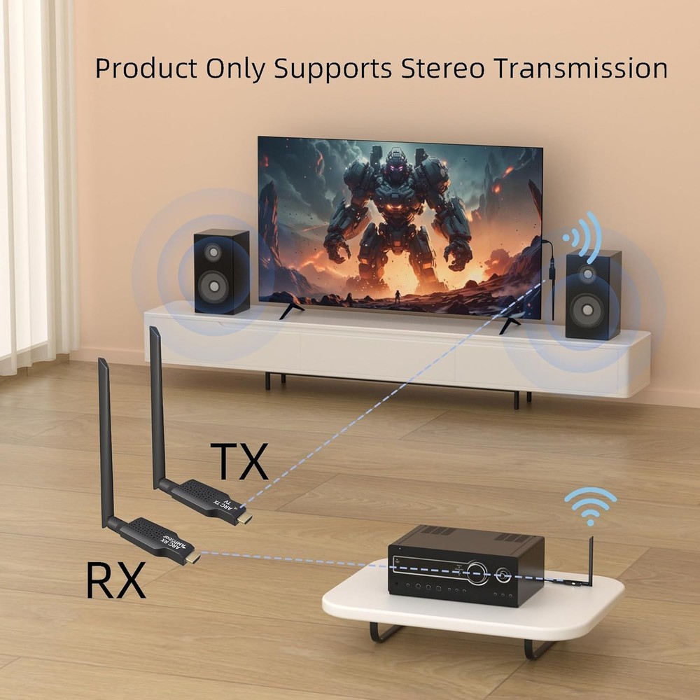 2.4G Wireless ARC Transmitter & Receiver 50 meters