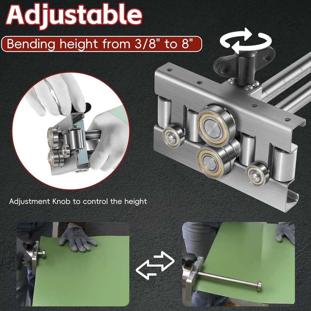 Replace 2204 Uni Bender Sheet Metal Bending Tool Adjustable Bend Height 3/8"-8"