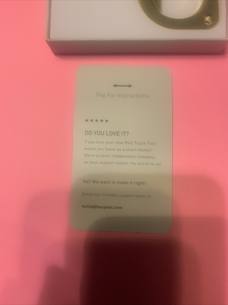 PEEL Solid Brass Touch Tool NEW, ships FREE!Press Buttons Without Human Touch!!