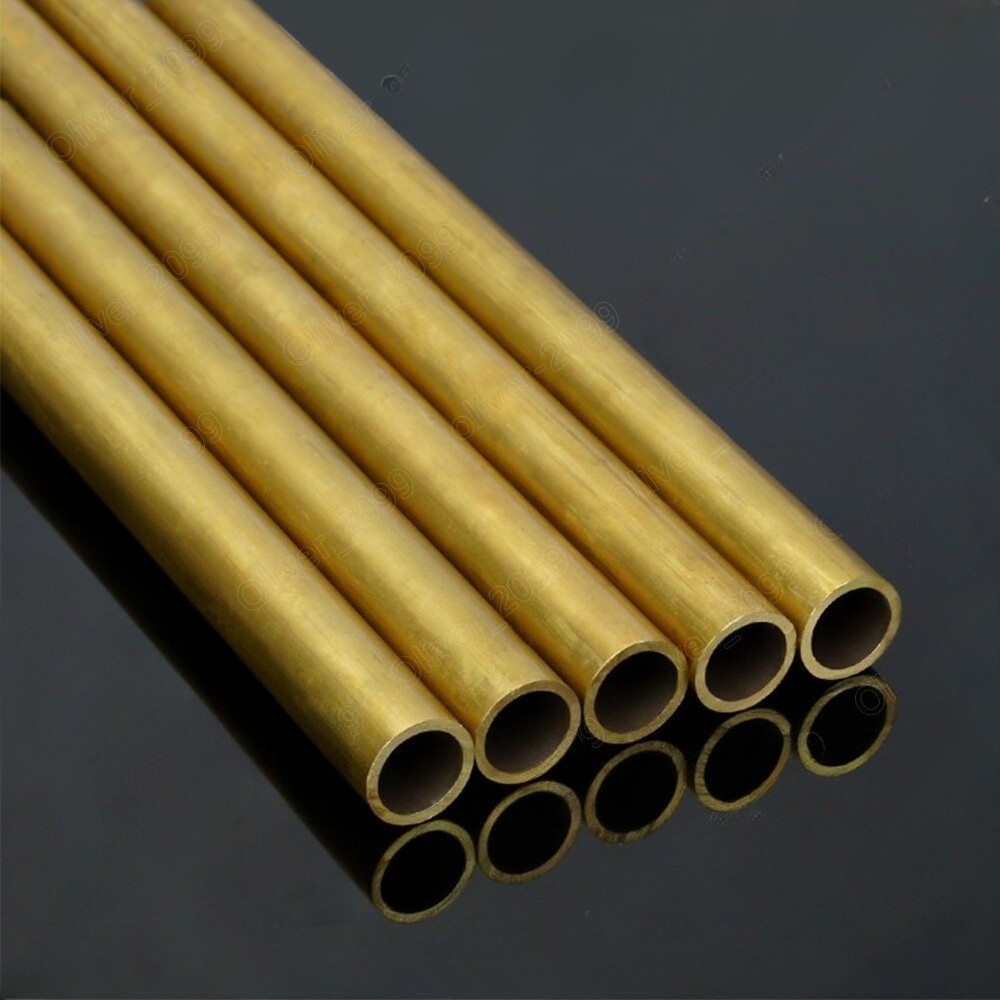 Brass Tube Brass Pipe Length 250mm Select Size OD x ID x length