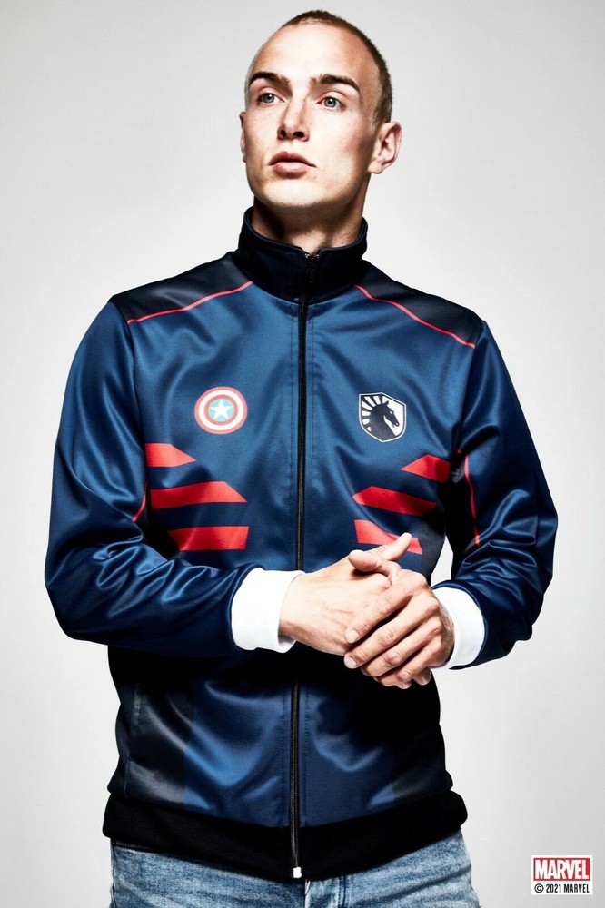LIQUID X MARVEL Captain America Zip Jacket Size S