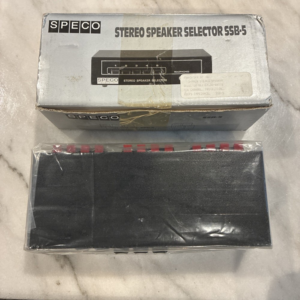 SPECO SSB-5 STEREO SPEAKER SELECTOR