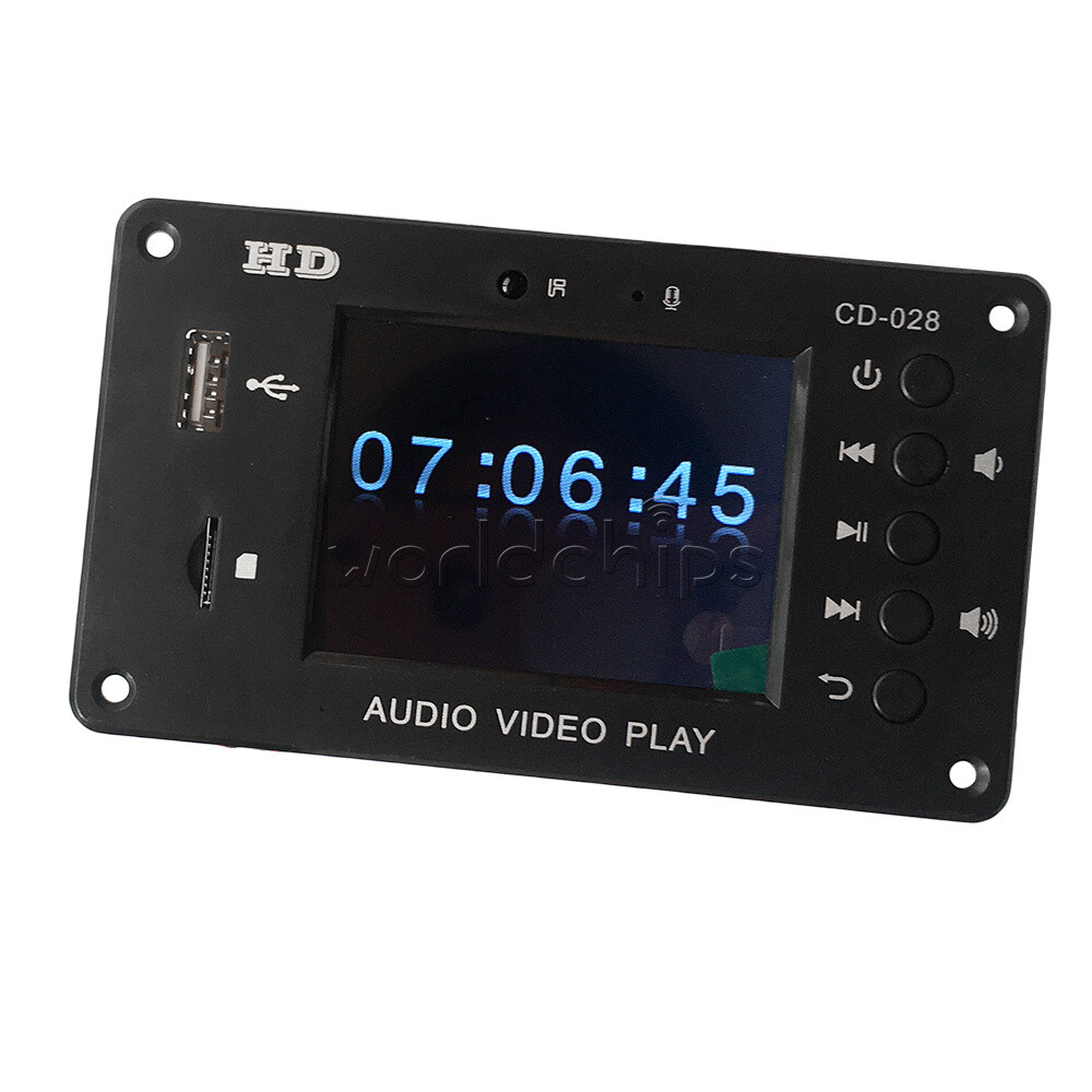 2.4'' MP5 Stereo Audio-Decoder Board 5.0 Bluetooth Calls HD Video Player