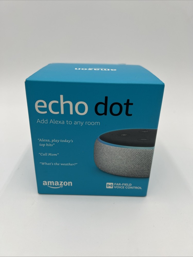 New Amazon Echo Dot  3rd Generation Smart Speaker - Gray **NEW