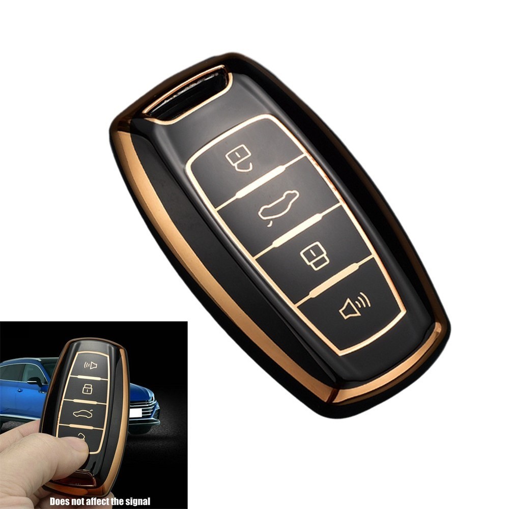 1pc car key cover car remote control black practical durable