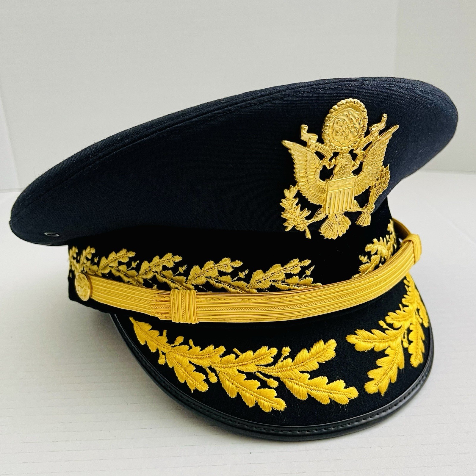 US Army Generals Dress Visor Hat Kingform 7 1/4 Post Vietnam