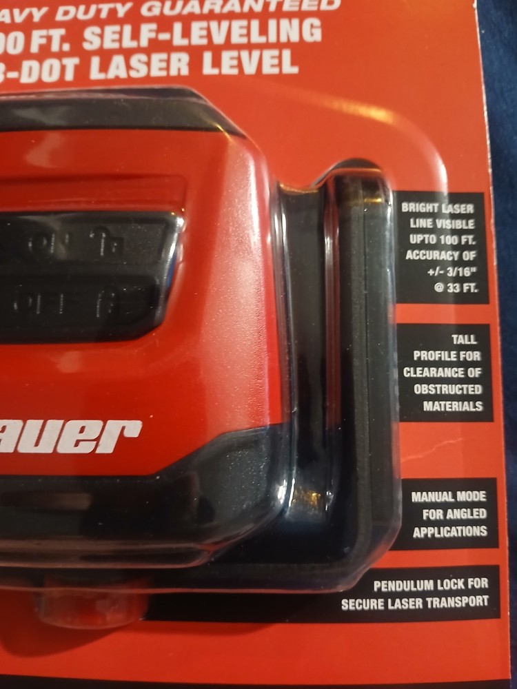 2 @ Bauer 50ft Self-Leveling 360 Degree & 100 ft Self Leveling 3 Dot Laser Level