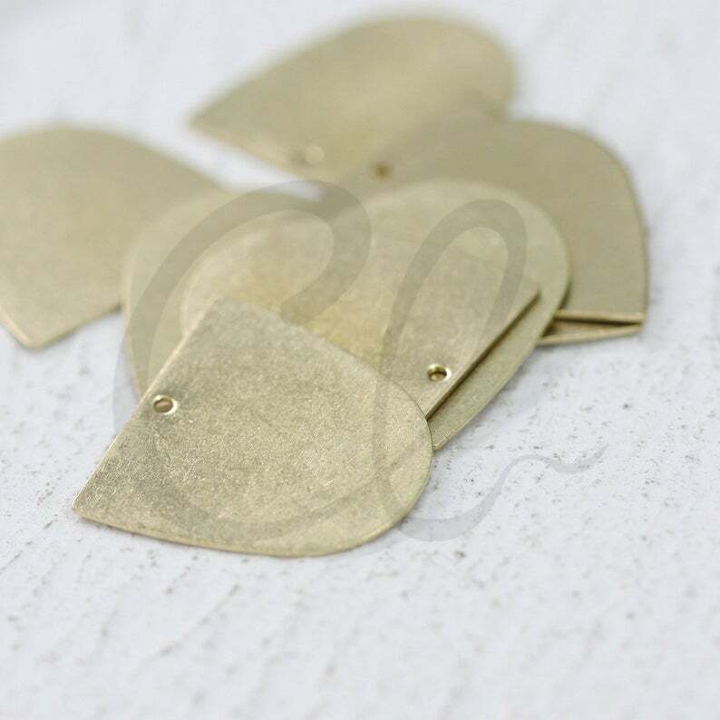 Solid Brass U Shape Charm - 20x20mm (4114C)